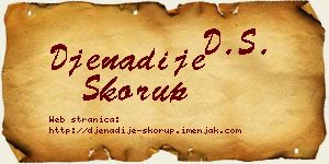 Đenadije Skorup vizit kartica